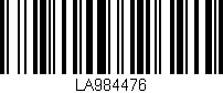 Código de barras (EAN, GTIN, SKU, ISBN): 'LA984476'