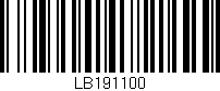 Código de barras (EAN, GTIN, SKU, ISBN): 'LB191100'