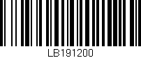 Código de barras (EAN, GTIN, SKU, ISBN): 'LB191200'