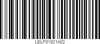 Código de barras (EAN, GTIN, SKU, ISBN): 'LBLF01921A02'