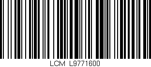 Código de barras (EAN, GTIN, SKU, ISBN): 'LCM_L9771600'