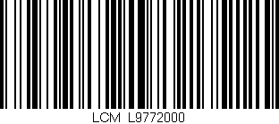 Código de barras (EAN, GTIN, SKU, ISBN): 'LCM_L9772000'