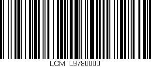Código de barras (EAN, GTIN, SKU, ISBN): 'LCM_L9780000'