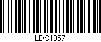 Código de barras (EAN, GTIN, SKU, ISBN): 'LDS1057'