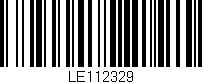 Código de barras (EAN, GTIN, SKU, ISBN): 'LE112329'