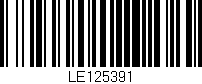 Código de barras (EAN, GTIN, SKU, ISBN): 'LE125391'