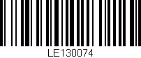 Código de barras (EAN, GTIN, SKU, ISBN): 'LE130074'