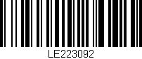 Código de barras (EAN, GTIN, SKU, ISBN): 'LE223092'
