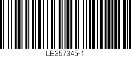 Código de barras (EAN, GTIN, SKU, ISBN): 'LE357345-1'