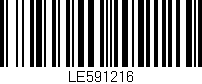 Código de barras (EAN, GTIN, SKU, ISBN): 'LE591216'
