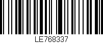 Código de barras (EAN, GTIN, SKU, ISBN): 'LE768337'