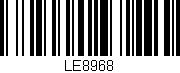 Código de barras (EAN, GTIN, SKU, ISBN): 'LE8968'