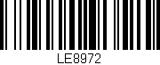 Código de barras (EAN, GTIN, SKU, ISBN): 'LE8972'