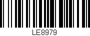 Código de barras (EAN, GTIN, SKU, ISBN): 'LE8979'