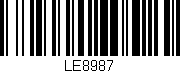 Código de barras (EAN, GTIN, SKU, ISBN): 'LE8987'