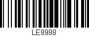 Código de barras (EAN, GTIN, SKU, ISBN): 'LE8988'