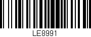 Código de barras (EAN, GTIN, SKU, ISBN): 'LE8991'