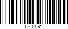 Código de barras (EAN, GTIN, SKU, ISBN): 'LE90942'