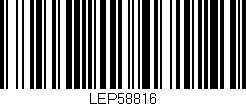 Código de barras (EAN, GTIN, SKU, ISBN): 'LEP58816'