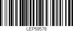 Código de barras (EAN, GTIN, SKU, ISBN): 'LEP59578'