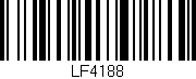 Código de barras (EAN, GTIN, SKU, ISBN): 'LF4188'