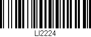 Código de barras (EAN, GTIN, SKU, ISBN): 'LI2224'