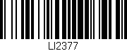 Código de barras (EAN, GTIN, SKU, ISBN): 'LI2377'