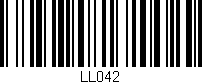 Código de barras (EAN, GTIN, SKU, ISBN): 'LL042'