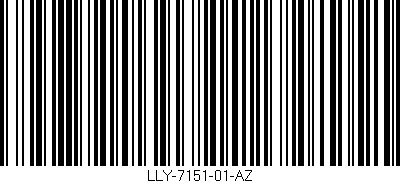 Código de barras (EAN, GTIN, SKU, ISBN): 'LLY-7151-01-AZ'
