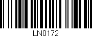 Código de barras (EAN, GTIN, SKU, ISBN): 'LN0172'