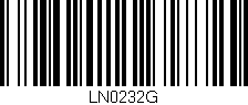 Código de barras (EAN, GTIN, SKU, ISBN): 'LN0232G'