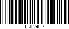 Código de barras (EAN, GTIN, SKU, ISBN): 'LN0240P'