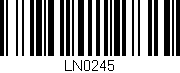 Código de barras (EAN, GTIN, SKU, ISBN): 'LN0245'