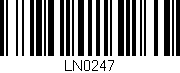 Código de barras (EAN, GTIN, SKU, ISBN): 'LN0247'