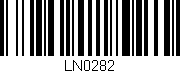Código de barras (EAN, GTIN, SKU, ISBN): 'LN0282'