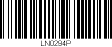 Código de barras (EAN, GTIN, SKU, ISBN): 'LN0294P'