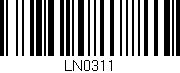 Código de barras (EAN, GTIN, SKU, ISBN): 'LN0311'