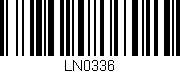 Código de barras (EAN, GTIN, SKU, ISBN): 'LN0336'