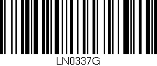 Código de barras (EAN, GTIN, SKU, ISBN): 'LN0337G'