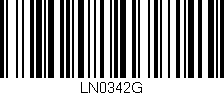 Código de barras (EAN, GTIN, SKU, ISBN): 'LN0342G'