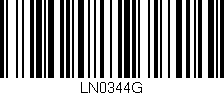Código de barras (EAN, GTIN, SKU, ISBN): 'LN0344G'
