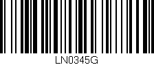 Código de barras (EAN, GTIN, SKU, ISBN): 'LN0345G'