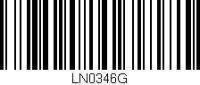 Código de barras (EAN, GTIN, SKU, ISBN): 'LN0346G'