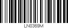 Código de barras (EAN, GTIN, SKU, ISBN): 'LN0369M'