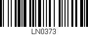 Código de barras (EAN, GTIN, SKU, ISBN): 'LN0373'