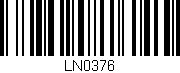 Código de barras (EAN, GTIN, SKU, ISBN): 'LN0376'