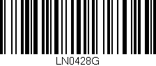 Código de barras (EAN, GTIN, SKU, ISBN): 'LN0428G'