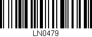 Código de barras (EAN, GTIN, SKU, ISBN): 'LN0479'