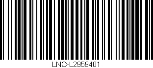 Código de barras (EAN, GTIN, SKU, ISBN): 'LNC-L2959401'