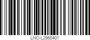 Código de barras (EAN, GTIN, SKU, ISBN): 'LNC-L2960401'